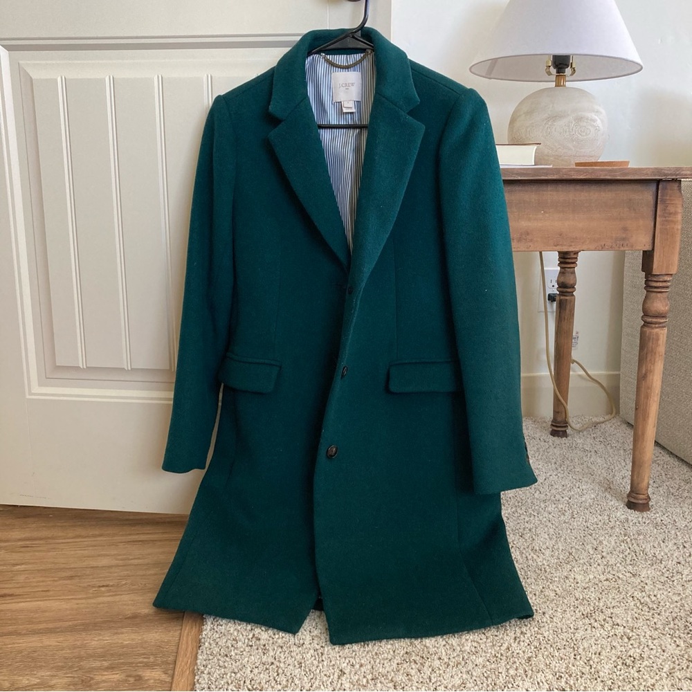J. Crew Factory Women's Pea Coat - Dark Green